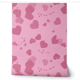 Schöne rosa Liebesherzen Tapete