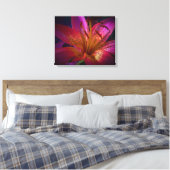 Schöne Rosa Liege Leinwanddruck (Insitu (Schlafzimmer))