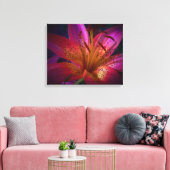 Schöne Rosa Liege Leinwanddruck (Insitu (Wohnzimmer))