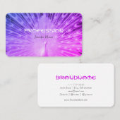 Schöne rosa Lila Felswand Visitenkarte (Vorne/Hinten)