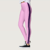 Schöne, rosa Lila Strip-Leggings Leggings (Links)