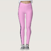 Schöne, rosa Lila Strip-Leggings Leggings (Vorderseite)