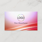 Schöne, rosa Lilac-geschwungene Dekoration mit Log Visitenkarte (Vorderseite)