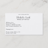 Schöne rosa Lippen machen Künstlerkarte Visitenkarte (Rückseite)