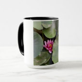 Schöne Rosa Lotus Blume Tasse (Vorderseite Links)