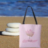 Schöne Rosa Lotus Blume Tote Tasche