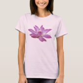 Schöne Rosa Lotus Blume Vollblut T-Shirt (Vorderseite)