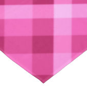 Schöne rosa Magenta Kariert große Tablette Tischdecke (Schrägansicht)