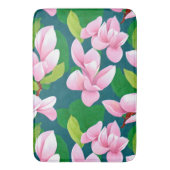 Schöne rosa Magnolia-Blume Badematte (Vorderseite Vertikal)