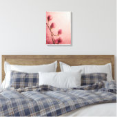 Schöne rosa Magnolia-Blume Leinwanddruck (Insitu (Schlafzimmer))