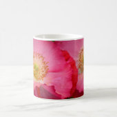 Schöne rosa Mohn Kaffeetasse (Mittel)