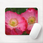 Schöne rosa Mohn Mousepad (Mit Mouse)