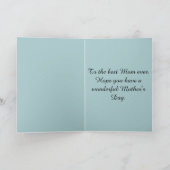 Schöne Rosa-Muster Muttertag Karte (Innenseite)