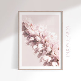 Schöne rosa nahe Blumenfotografie Poster