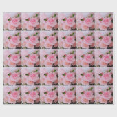 Schöne rosa Nelkenblütenfotografie. Geschenkpapier (Flach)