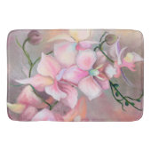 Schöne rosa Orchideen Blume Badematte - Malerei (Vorderseite)