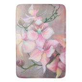 Schöne rosa Orchideen Blume Badematte - Malerei (Vorderseite Vertikal)