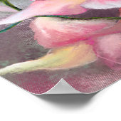 Schöne rosa Orchideen-Blume - Original Malerei Poster (Ecke)