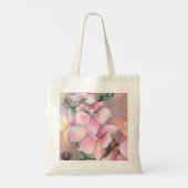 Schöne rosa Orchideen-Blume - Original Malerei Tragetasche (Rückseite)