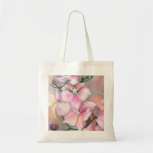 Schöne rosa Orchideen-Blume - Original Malerei Tragetasche