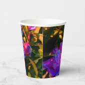 Schöne Rosa-Peonies-Runde Pappbecher (Rechts)