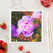 Schöne rosa Peonies Serviette (Beispiel)