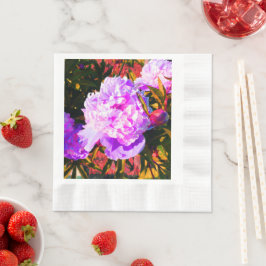 Schöne rosa Peonies Serviette