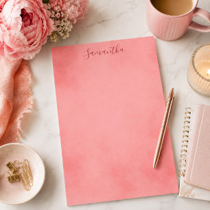 Schöne rosa Pergament-Schreibwaren Briefpapier