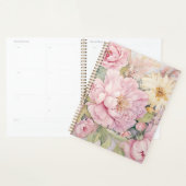 Schöne rosa Pfingstrosen Aquarelle. Planer (Anzeige)
