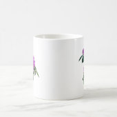 Schöne rosa Rhododendren Kaffeetasse (Mittel)