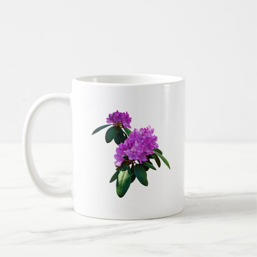 Schöne rosa Rhododendren Kaffeetasse (Links)