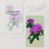 Schöne rosa Rhododendren Visitenkarte (Vorne/Hinten)