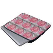 Schöne Rosa Rosa-Muster Notebook-Ärmel Laptopschutzhülle (Vorne Knopf)