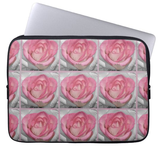 Schöne Rosa Rosa-Muster Notebook-Ärmel Laptopschutzhülle (Vorderseite)