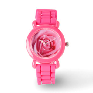 Schöne Rosa Rose Armbanduhr