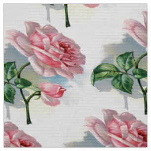 Schöne rosa Rose auf grauem Stoff mittleres Motiv