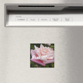 Schöne Rosa Rose Bestes Mum Blume Design Magnet (In Situ (Geschirrspüler))