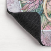 Schöne rosa Rose Fairy Fantasy Art Mousepad (Ecke)