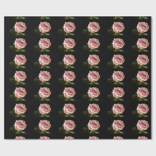 schöne rosa Rose Geschenkpapier