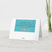 Schöne rosa Rose im Garten Kunst, Dichtung und Mus Karte (Rückseite)