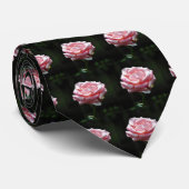 Schöne rosa Rose Krawatte (Gerollt)