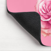 Schöne Rosa Rose Mousepad (Ecke)