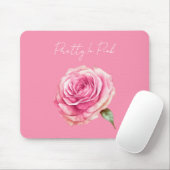 Schöne Rosa Rose Mousepad (Mit Mouse)