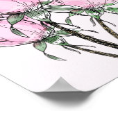 Schöne, rosa Rose Poster (Ecke)