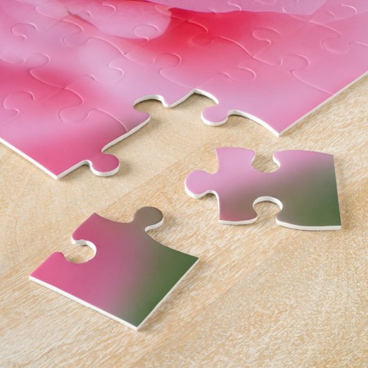 Schöne Rosa Rose Puzzle (Seite)