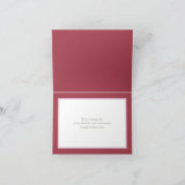 Schöne rosa Rose Rosa Hintergrund Herzlichen Glück Karte (Innenseite)