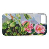 Schöne rosa Rosen Aquarellblüte Case-Mate iPhone Hülle (Rückseite (Horizontal))