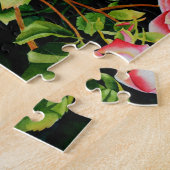 Schöne rosa Rosen Aquarellblüte Puzzle (Seite)