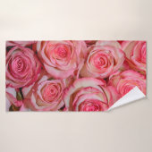 Schöne rosa Rosen Badehandtuch (Badehandtuch)