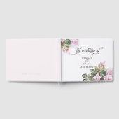 Schöne rosa Rosen BarefootBride™ Gästebuch (Voll)